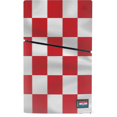 Croatia Soccer Flag PS5 Slim Digital Edition Console Skin